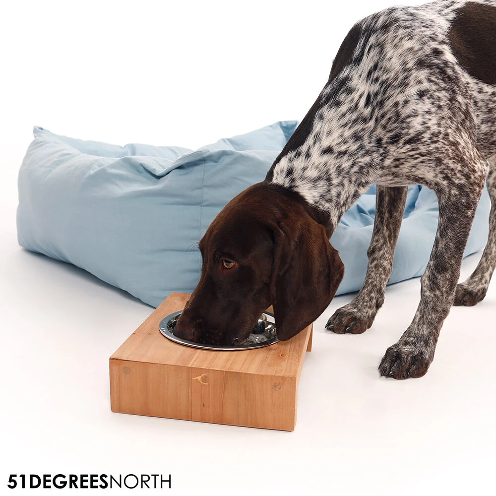 51 Degrees North Voerbak Teak High 8 51 Degrees North Voerbak Teak High - Afbeelding 8