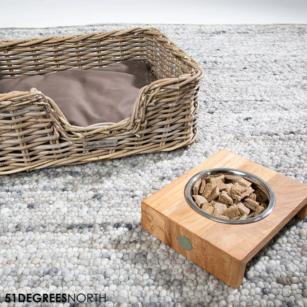 51 Degrees North Voerbak Teak High 5 51 Degrees North Voerbak Teak High - Afbeelding 5