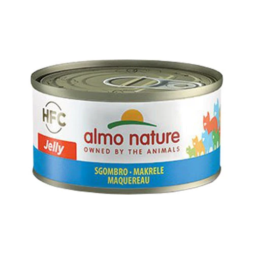 Almo Nature HFC 70 Jelly Kattenvoer - Blik - Makreel 1 Almo Nature HFC 70 Jelly Kattenvoer - Blik - Makreel