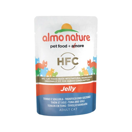 Almo Nature HFC Jelly Kattenvoer - Maaltijdzakje - Tonijn En Tong 1 Almo Nature HFC Jelly Kattenvoer - Maaltijdzakje - Tonijn En Tong