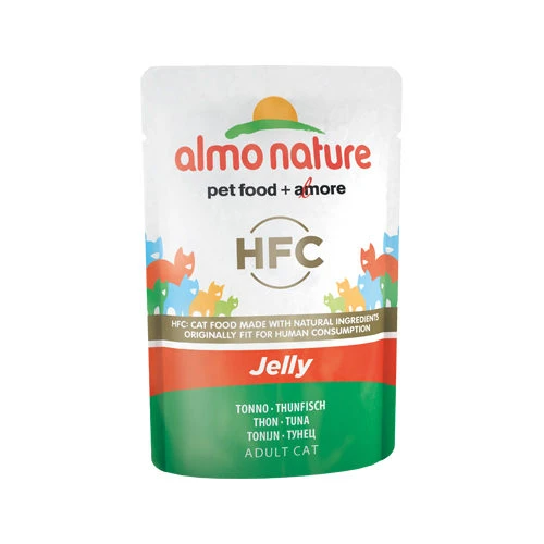 Almo Nature HFC Jelly Kattenvoer - Maaltijdzakje - Tonijn 1 Almo Nature HFC Jelly Kattenvoer - Maaltijdzakje - Tonijn