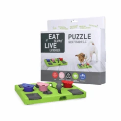 Eat Slow Live Longer Puzzle Antischrok Voerbak -Premium Dierenwinkel eat slow live longer puzzle rectangle 136178 0500 none