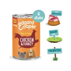 Edgard & Cooper Adult - Kip & Kalkoen - Blik -Premium Dierenwinkel edgard cooper adult kip kalkoen blik 173254 1000 none