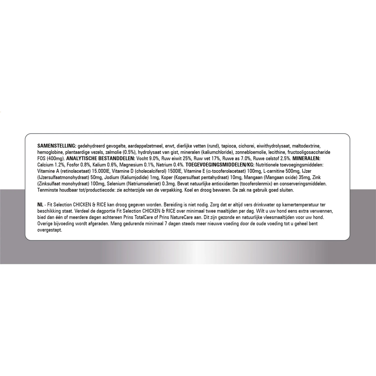 Prins Fit Selection Chicken & Rice 9 Prins Fit Selection Chicken & Rice - Afbeelding 9