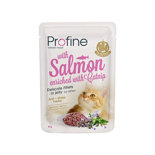 Profine Kitten - Filets In Jelly - Kattenvoer - Zalm 2 Profine Kitten - Filets In Jelly - Kattenvoer - Zalm - Afbeelding 2