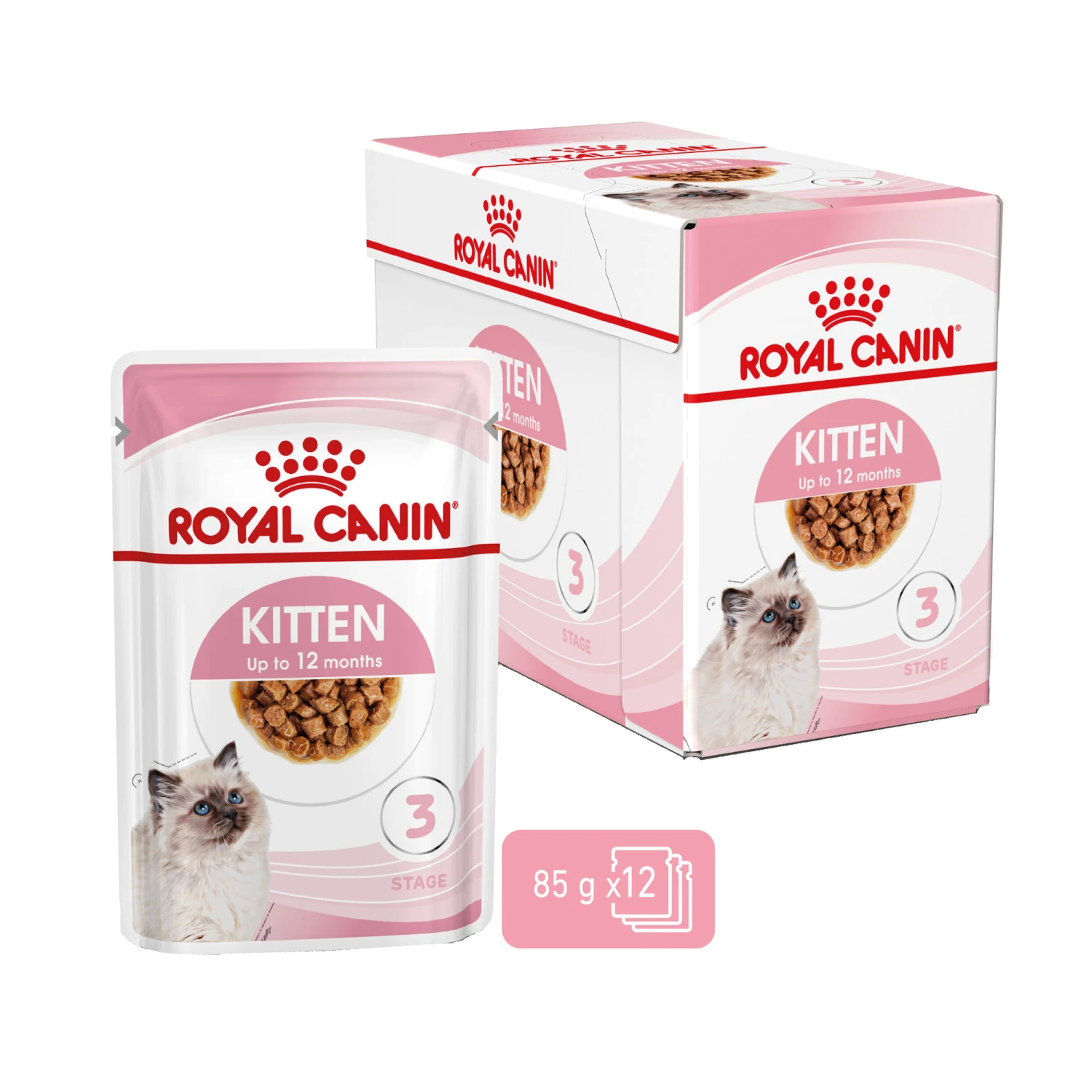 Royal Canin Kitten In Gravy - Kattenvoer 3 Royal Canin Kitten In Gravy - Kattenvoer - Afbeelding 3