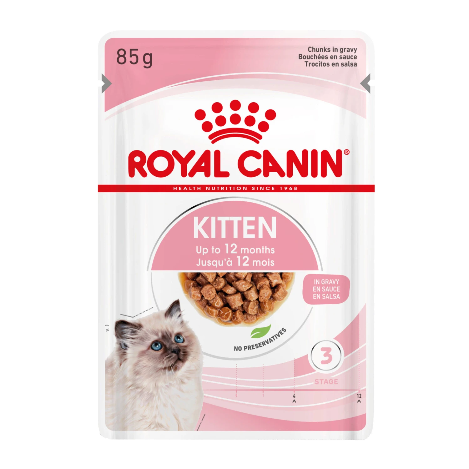 Royal Canin Kitten In Gravy - Kattenvoer 4 Royal Canin Kitten In Gravy - Kattenvoer - Afbeelding 4