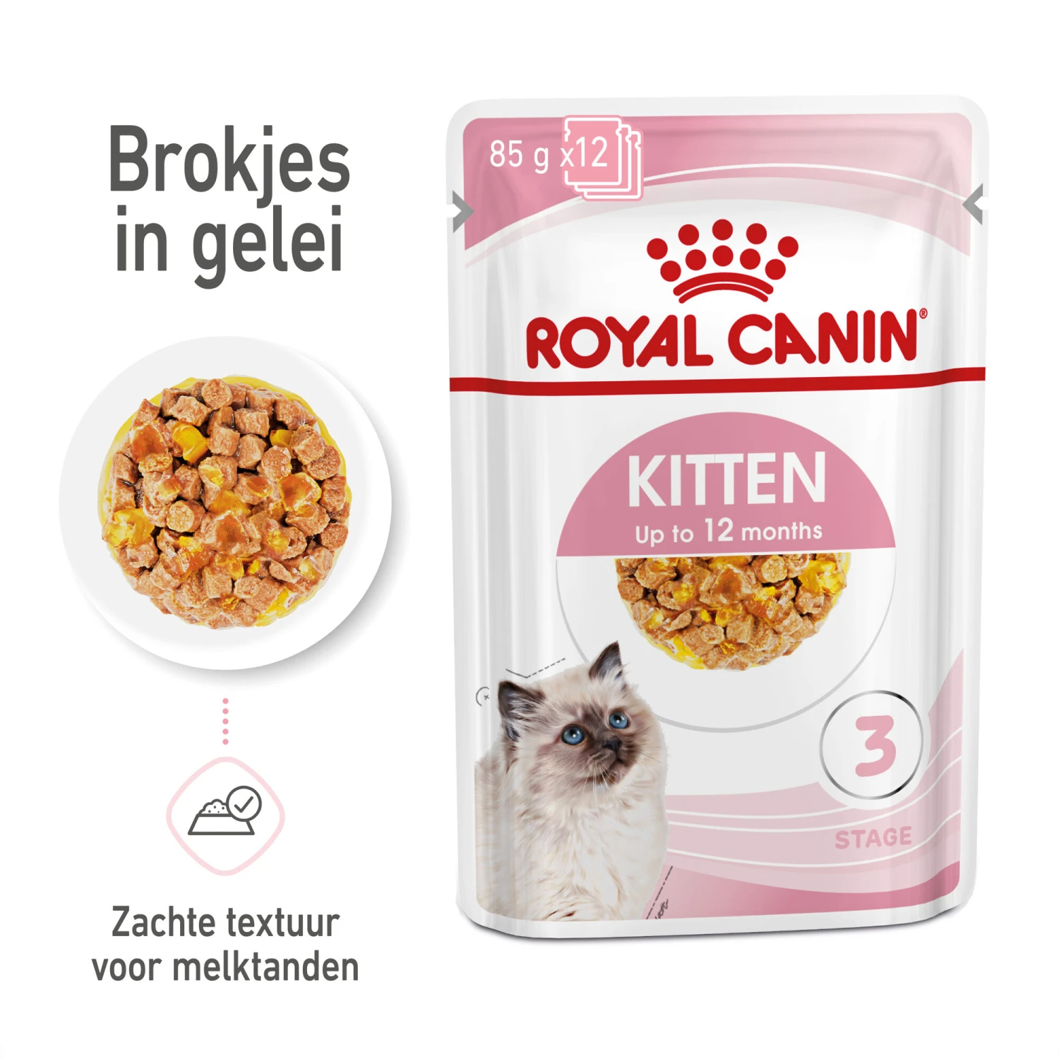 Royal Canin Kitten In Jelly - Kattenvoer 6 Royal Canin Kitten In Jelly - Kattenvoer - Afbeelding 6