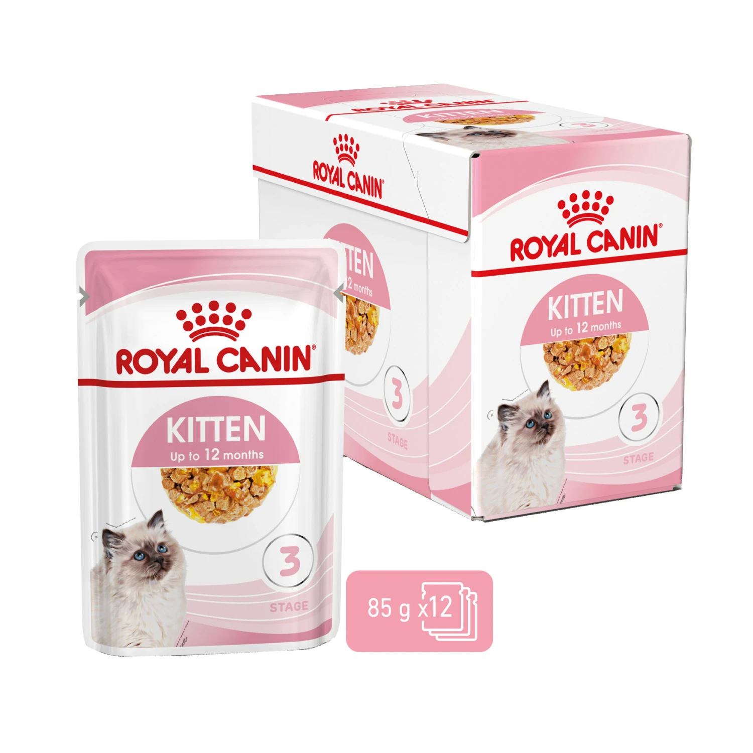 Royal Canin Kitten In Jelly - Kattenvoer 4 Royal Canin Kitten In Jelly - Kattenvoer - Afbeelding 4