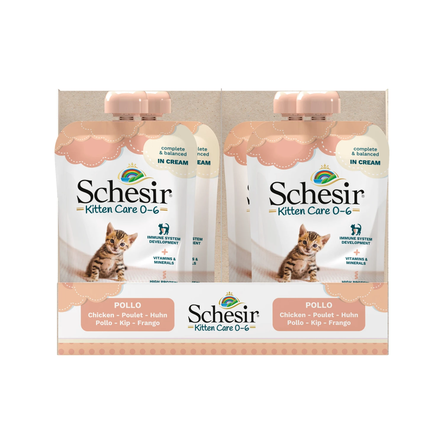 Schesir Kitten Pouch Cream 13 Schesir Kitten Pouch Cream - Afbeelding 13