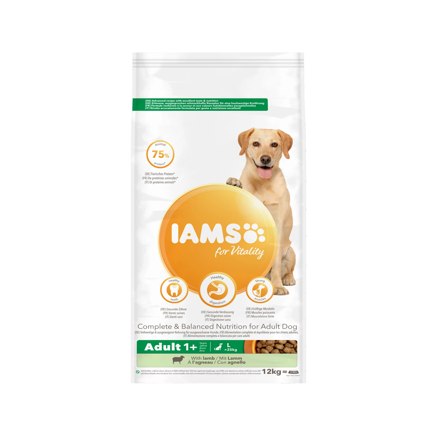 IAMS For Vitality Dog Adult Large Breed - Lamb 1 IAMS For Vitality Dog Adult Large Breed - Lamb
