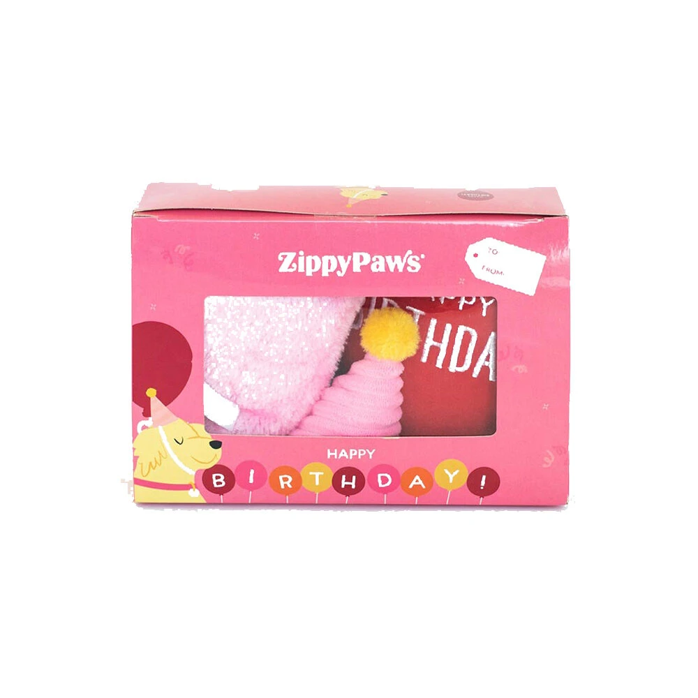 ZippyPaws Pup Birthday Box Pink 3 ZippyPaws Pup Birthday Box Pink - Afbeelding 3